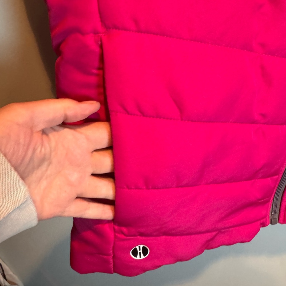 Holloway Women's Bright Pink Quilted Pink Ribbon Vest - Picture 6 of 7